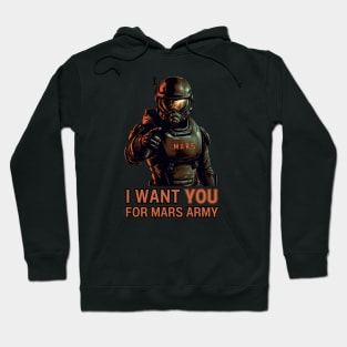 Mars Army - I Want You - Sci Fi Hoodie